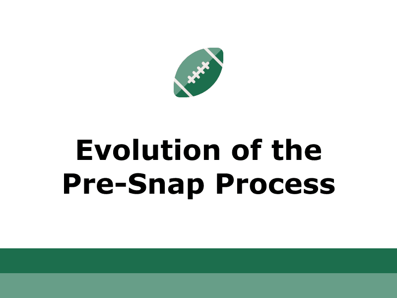 Cover for Evolution of the Pre-Snap Process