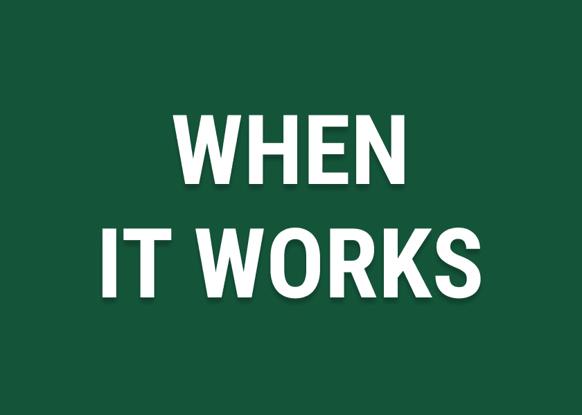 Cover for When "It" Works, Do "It" Again